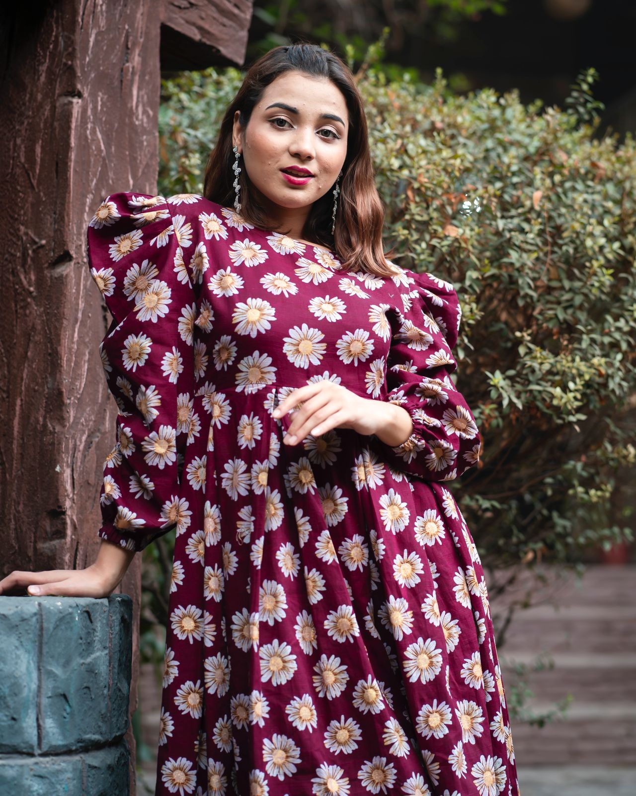 Dress with a distinct vintage flair.